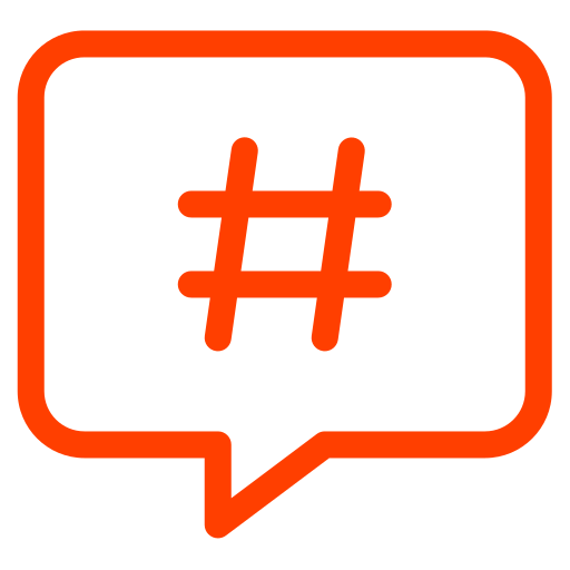 Hashtag icon